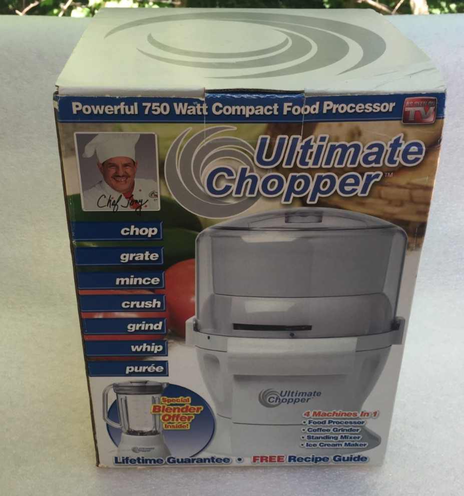 Ultimate Chopper CH-1 Food Processor 600 Watts 750 Watts Mx Power