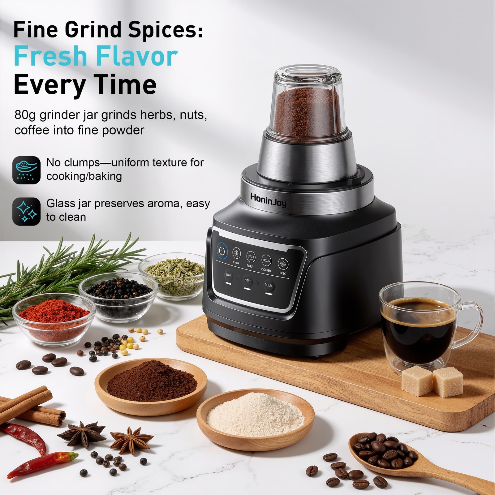All-in-One Blender & Food Processor, 10-in-1 Professional Blender for Smoothi…