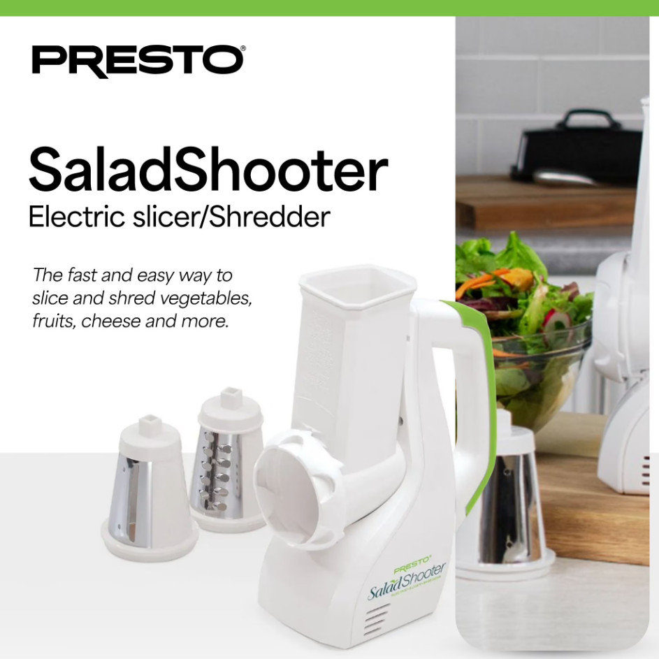 Presto Salad Shooter Electric Slicer 02910