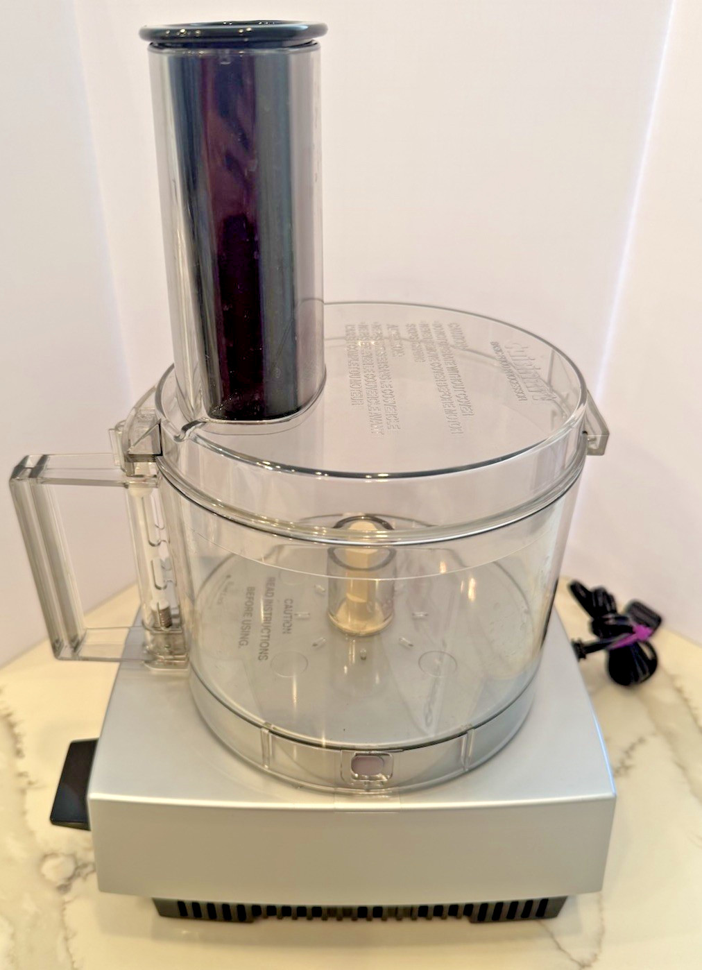 Cuisinart 7 Cup Food Processor Model DLC-5BC Brushed Chrome Excellent Condition