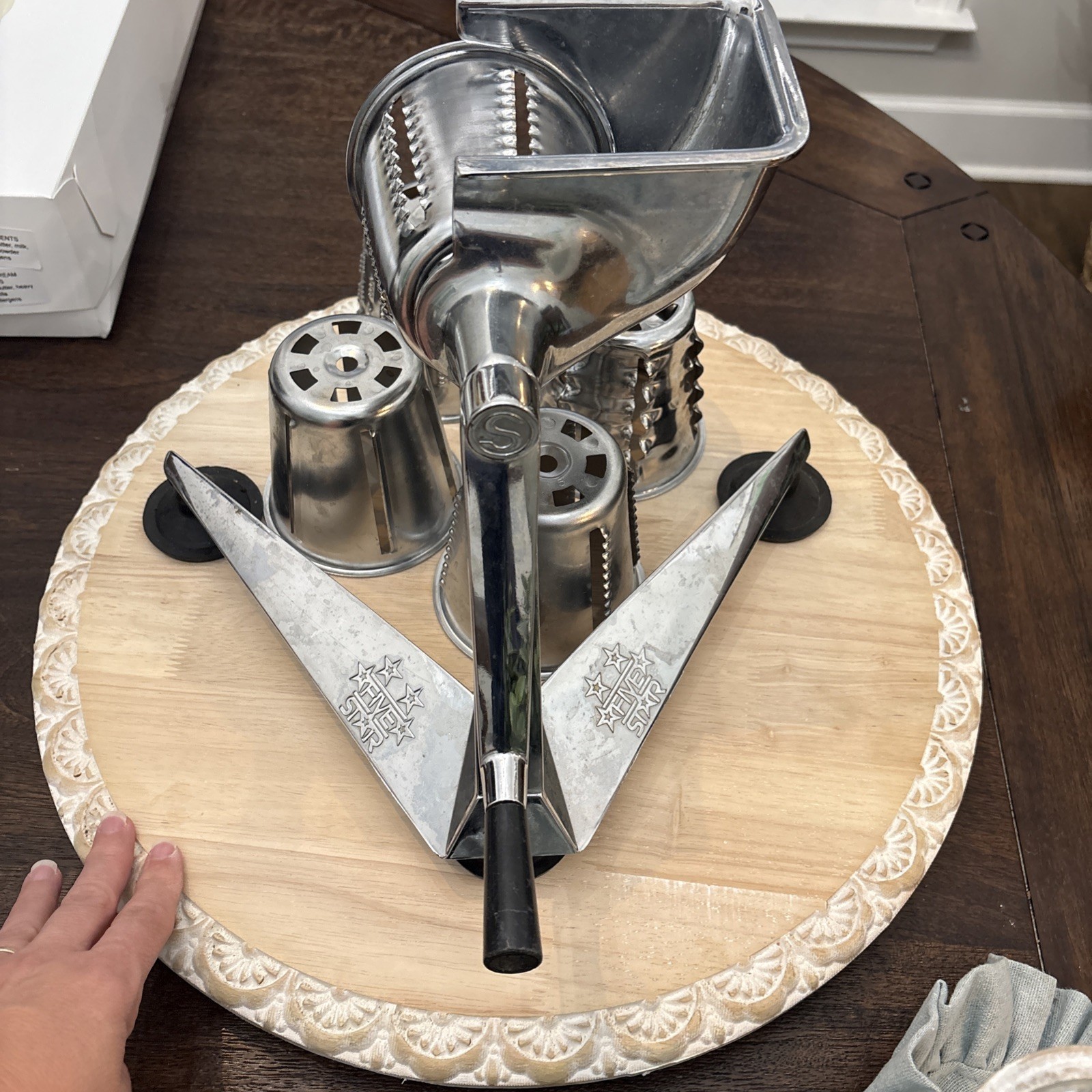 VTG Saladmaster Five Star Food Processor Grater Slicer Shredder Chopper 5 Cones