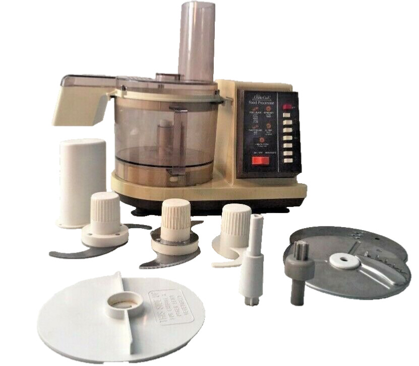 Vintage Working Food Processor Sears 7-Speed Counter Craft 400.82606 Blade Chute