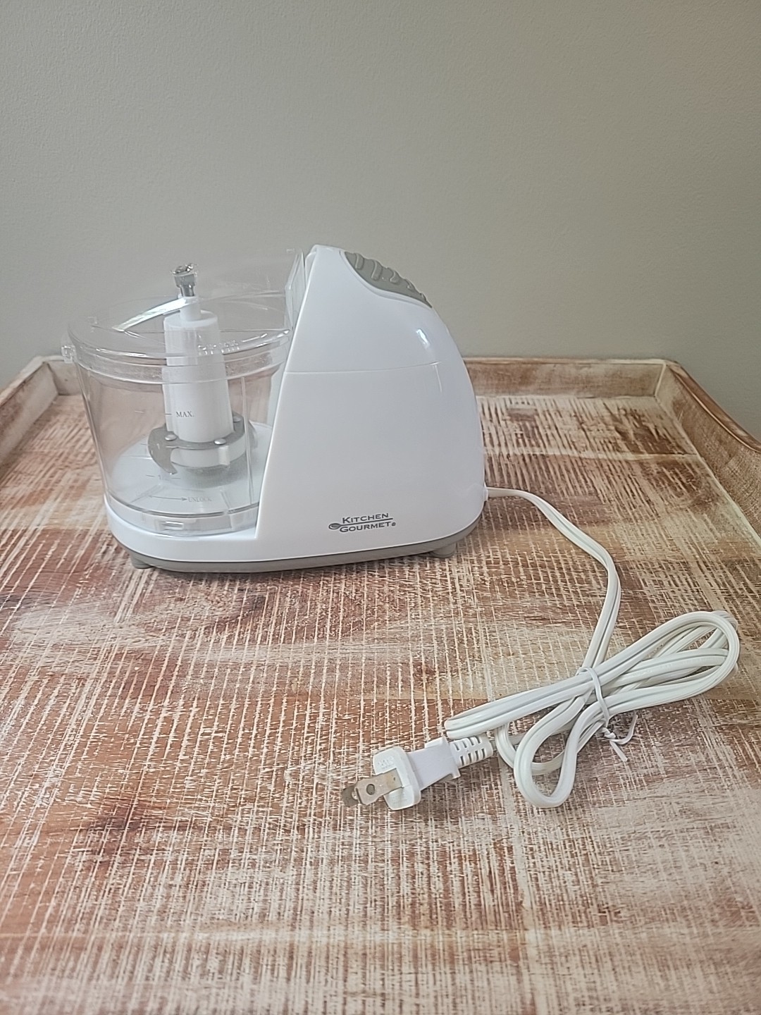 Kitchen Gourmet Electric Mini Food Processor 1.5 Cup Minces Chops Dices Compact