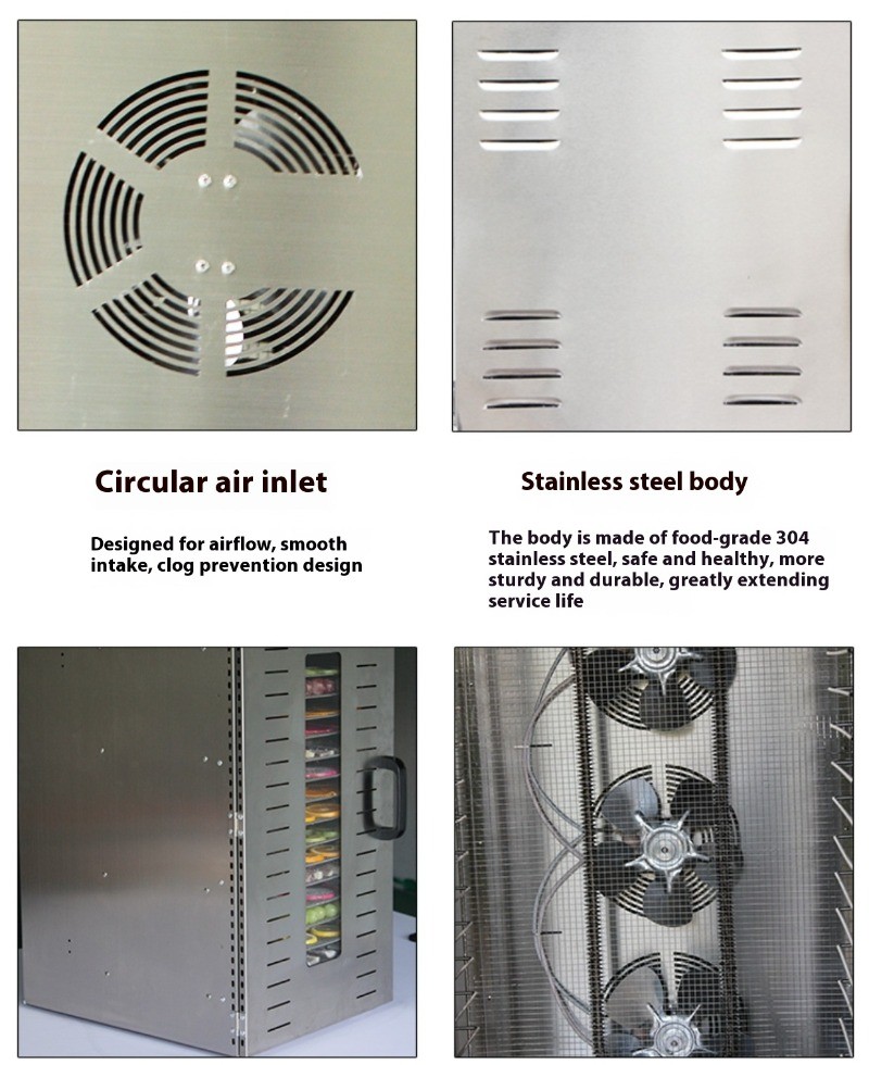 Large-capacity Food Dehydrator 12-tray Digital Control Stainless Steel Material！