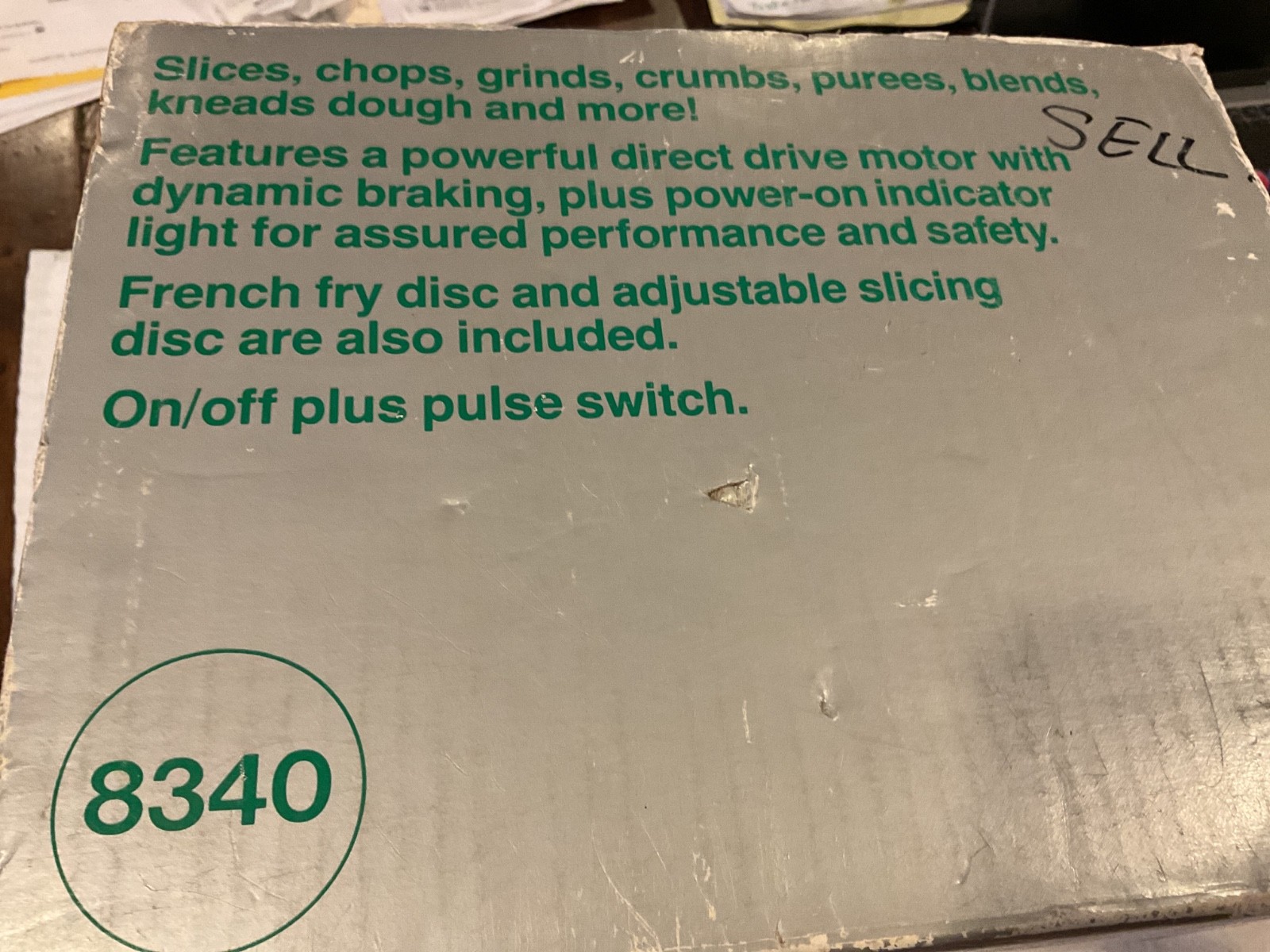 Vintage JCPenney Food Processor Model 8340 Replacement Work Bowl -Tinted Plastic