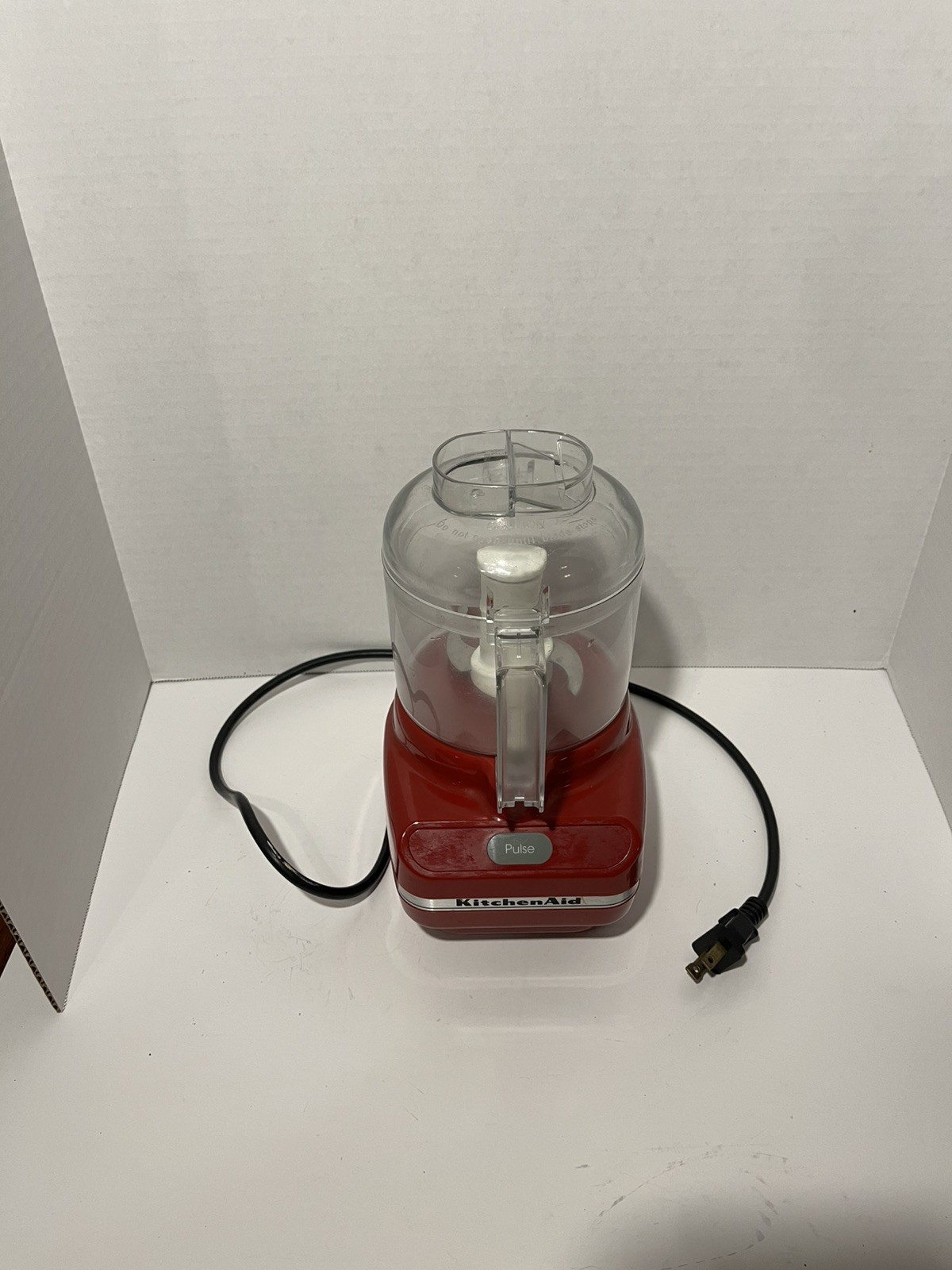 KitchenAid Chef’s Chopper KFC3100ER2 3 Cup Food Processor Red Works Great