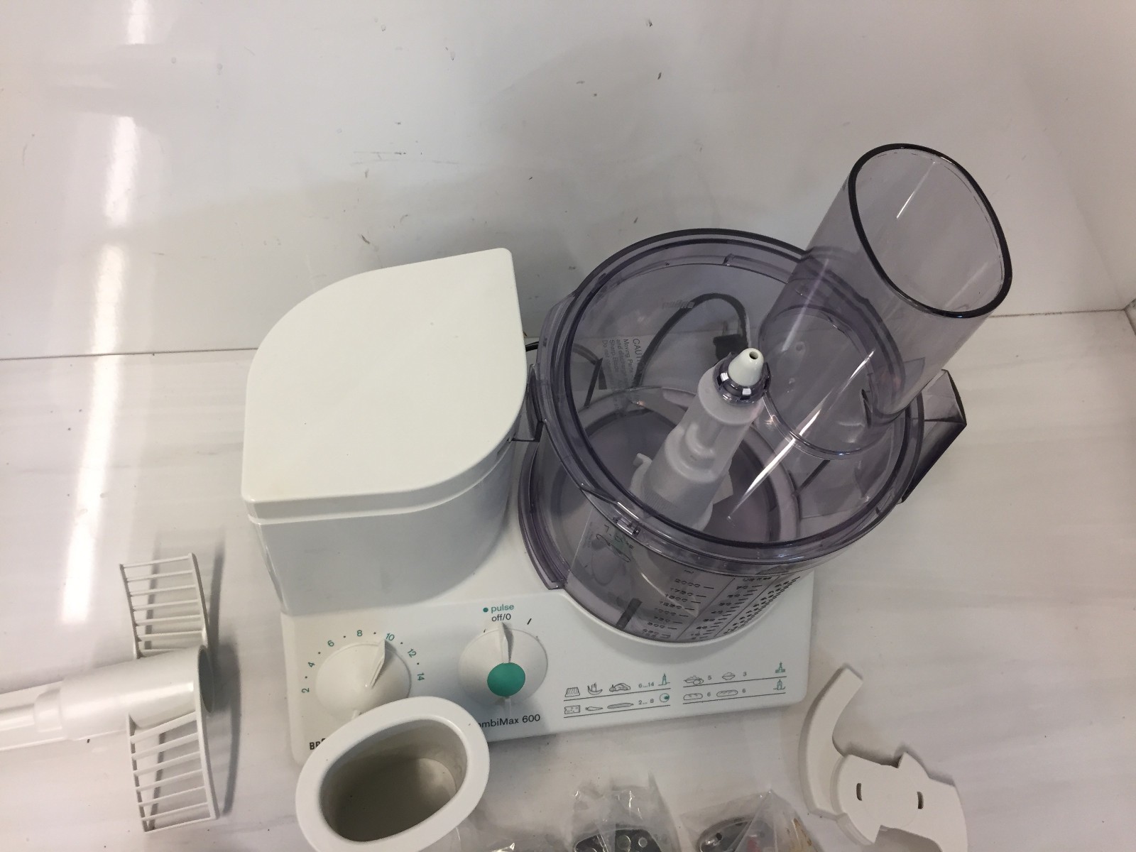 Braun CombiMax 600 Food Processor 600W Center K600 Made in Germany (Mint)
