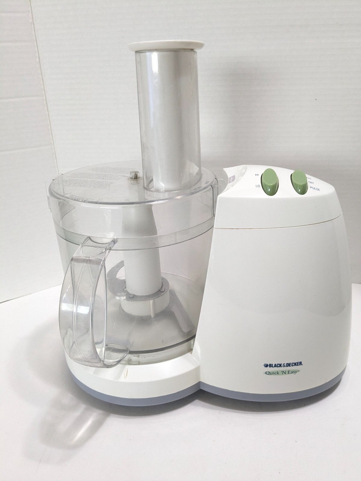 BLACK & DECKER Quick ‘N Easy Plus Full Size Food Processor FP1300 Works Great