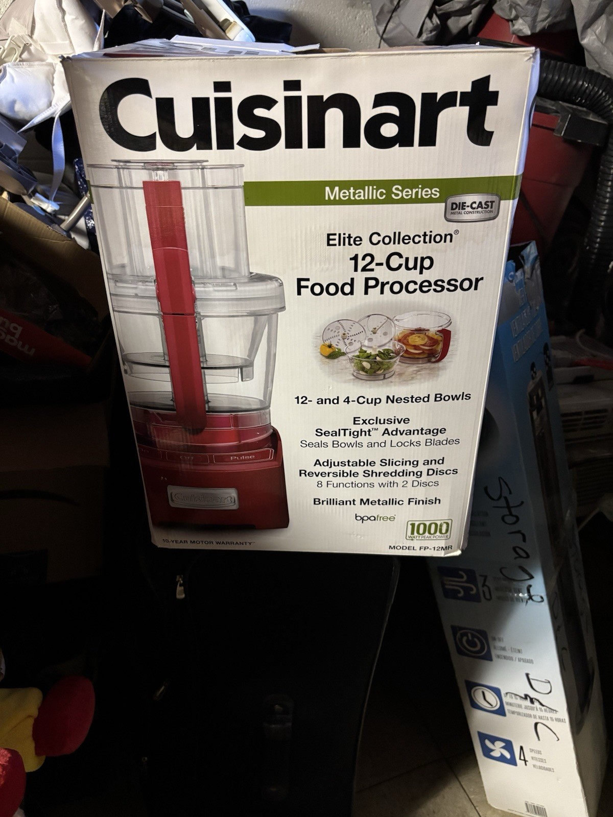 Cuisinart FP-12MR Elite Collection Metallic Seri 12-Cup Food Processor, Die Cast