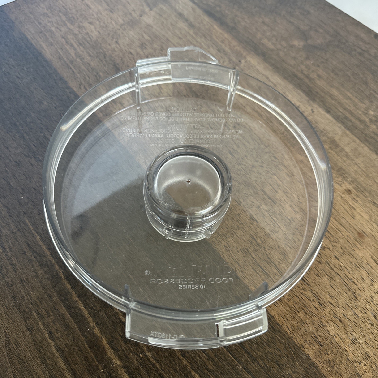 Cuisinart Pro Classic Food Processor DLC-116GTXT Flat Clear Lid & Cover Cap Part