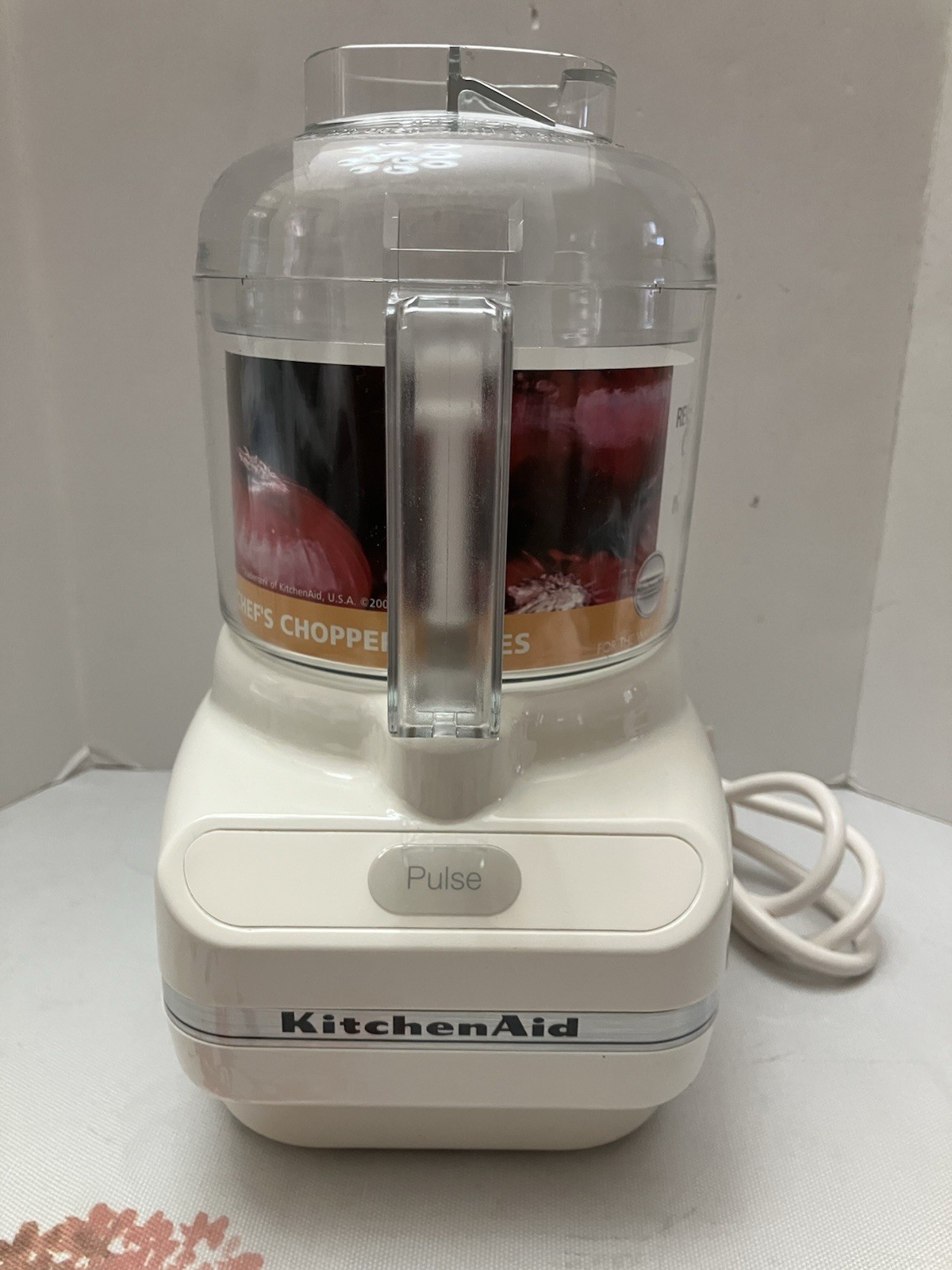 KitchenAid Chef’s Chopper KFC3100BI Cream One Touch Pulse 3 Cups Food Processor
