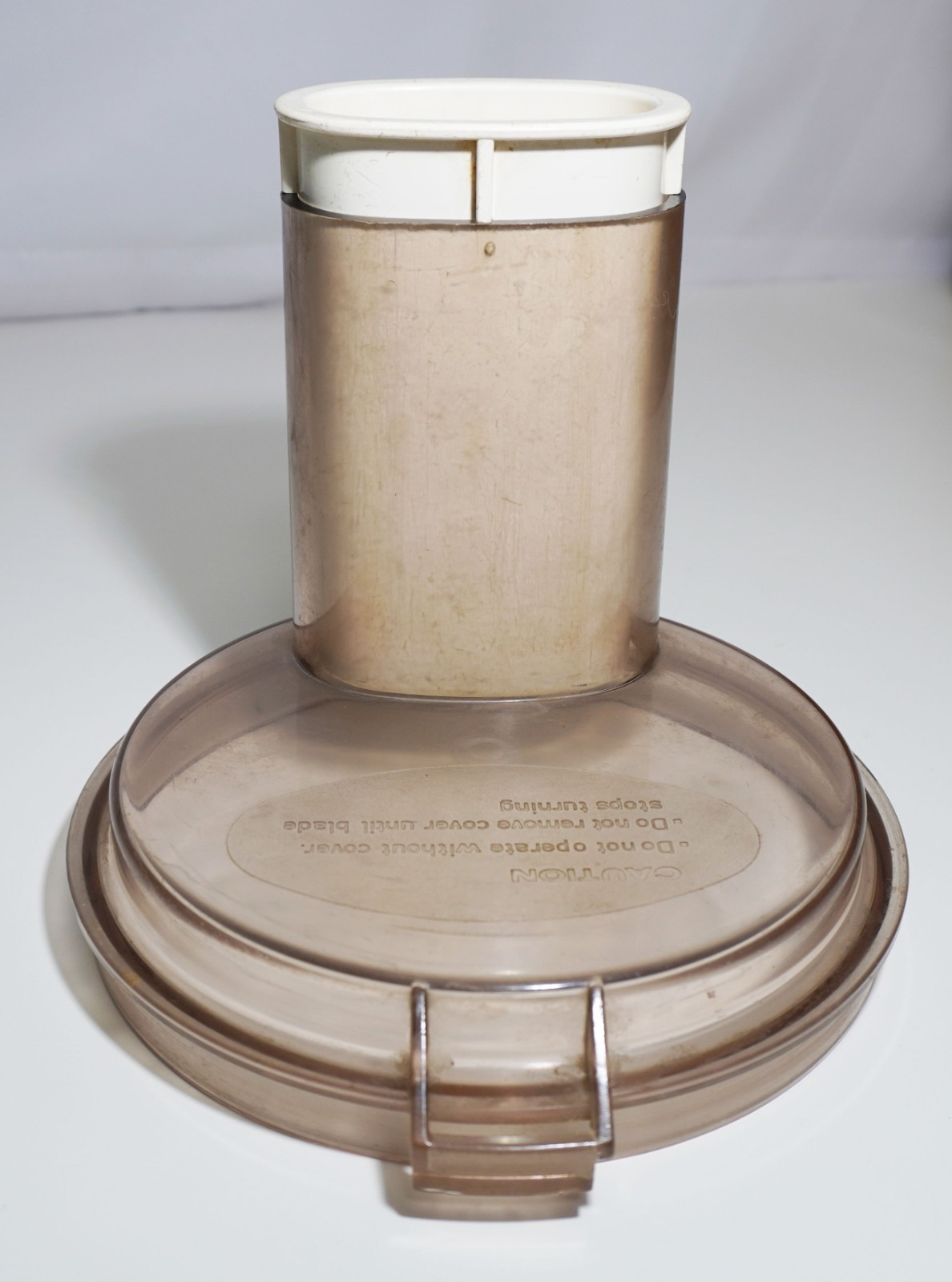 Cuisinart Food Processor CFP-9, 9A, 5A, 5, 4 Replacement Amber Lid & Pusher VTG