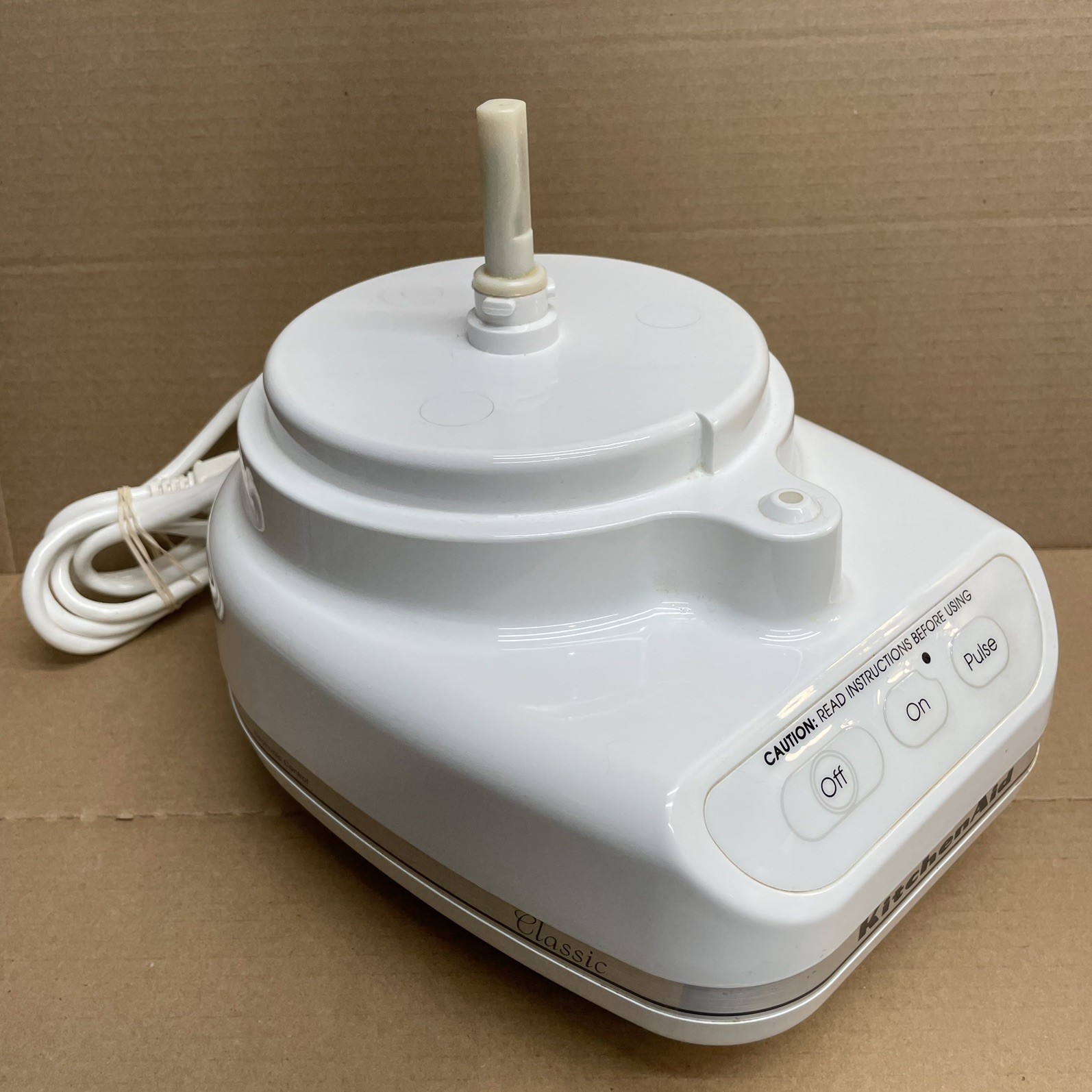 KitchenAid Food Processor KFP500WH White Base Motor Only Replacement Part WORKS!