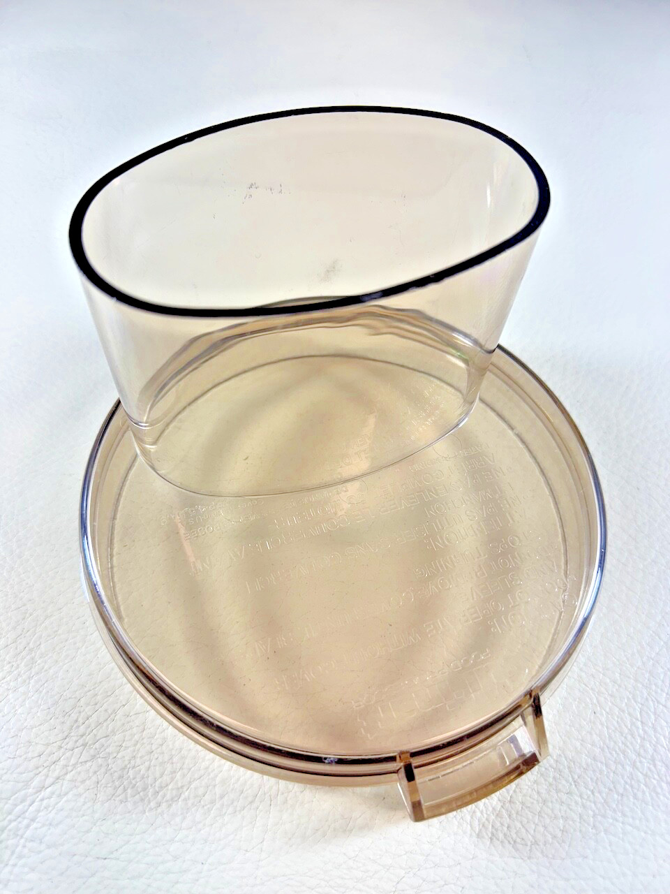 Cuisinart Food Processor Work Bowl Lid CFP 4, 5, 5A, 9 with Large Chute USA Made