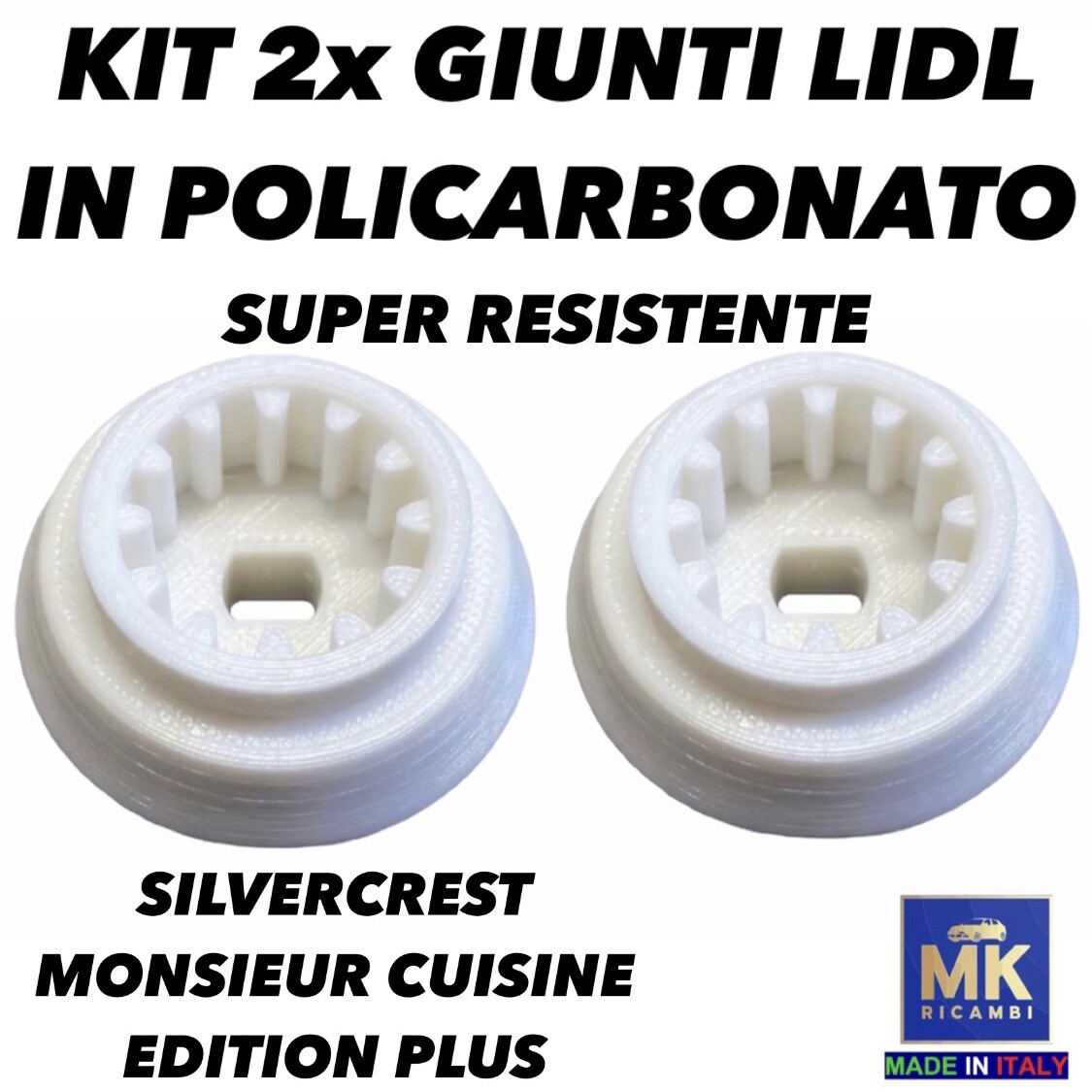 KIT 2 GIUNTI LIDL SILVERCREST MONSIEUR CUISINE EDITION PLUS SKMK 1200 A1 B2