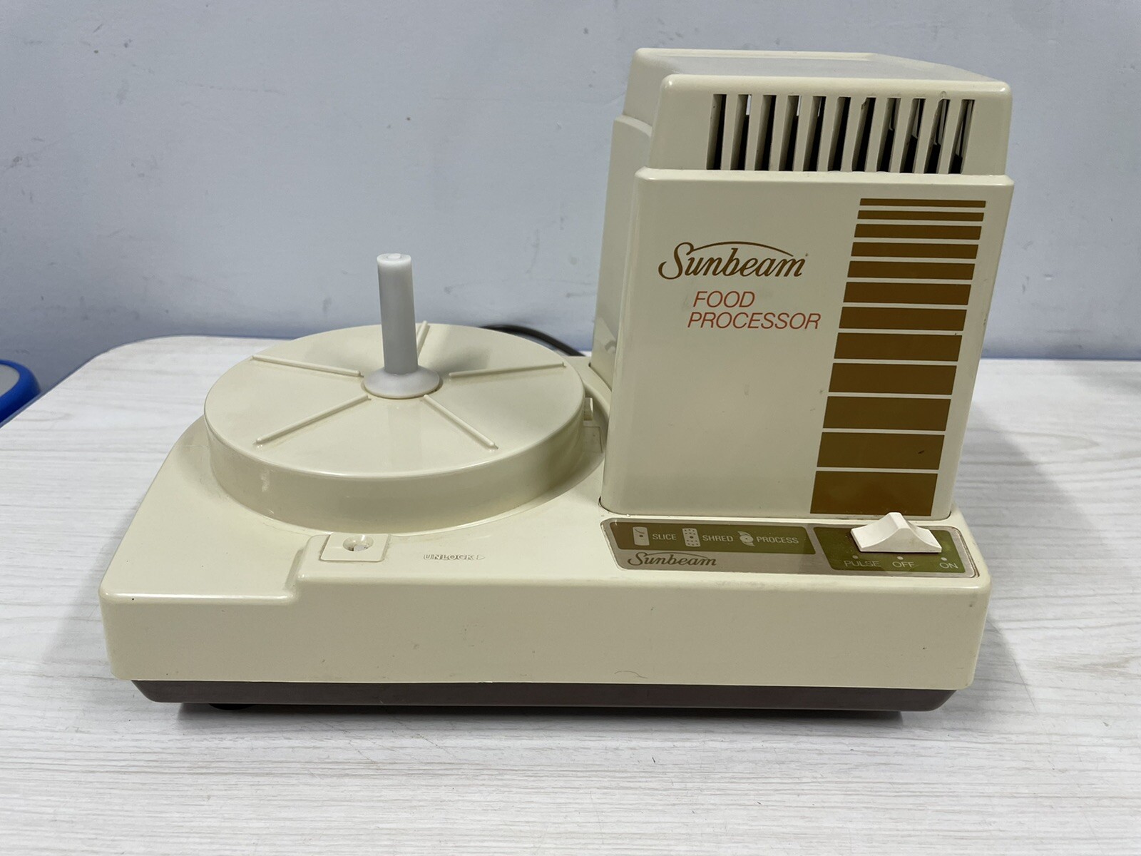 Vintage Sunbeam Mixmaster Food Processor Base Model 14056 Catalog 1456 Working!