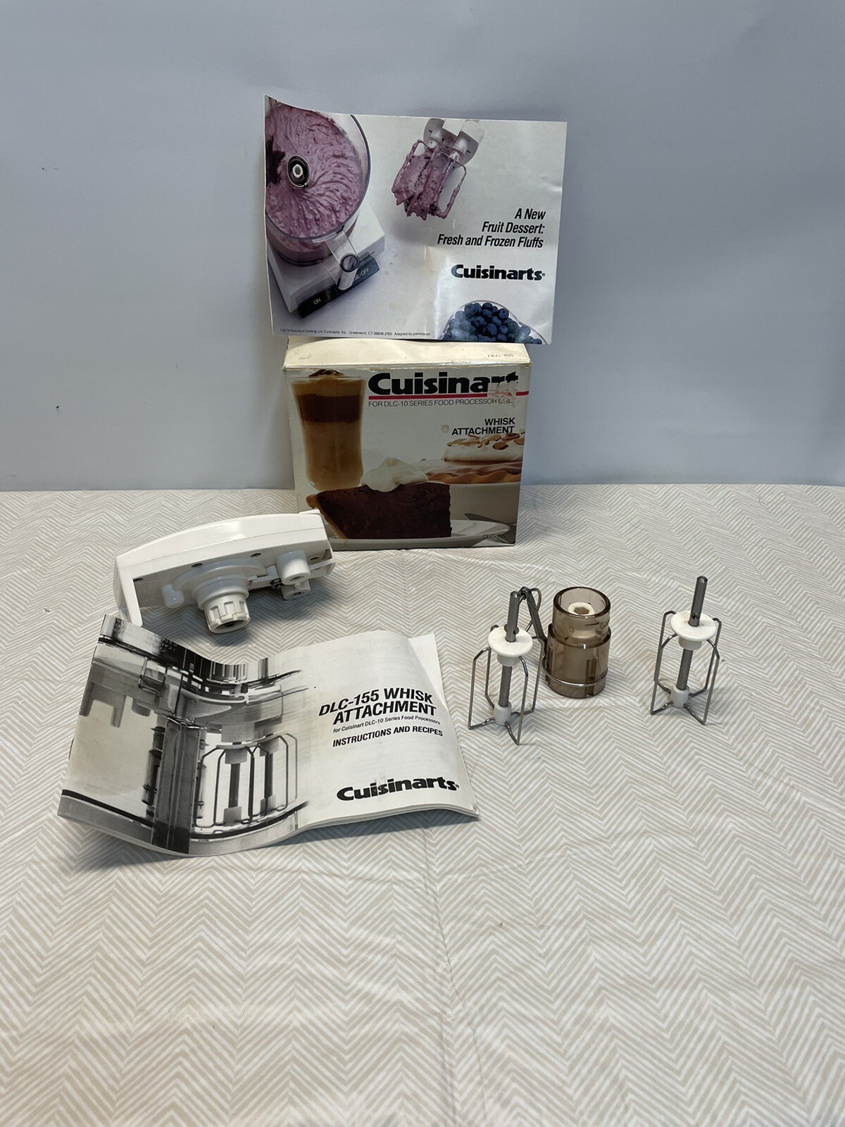 Cuisinart DLC-10 Plus Food Processor Whisk Attachment ~Part # DLC-155 W Manual