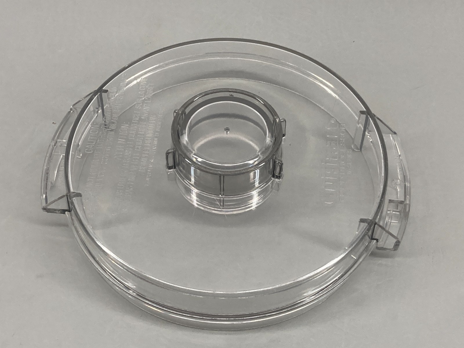 Cuisinart Pro Classic Food Processor Flat Lid Cover w/ Cap DLC-116GTX 10 Series