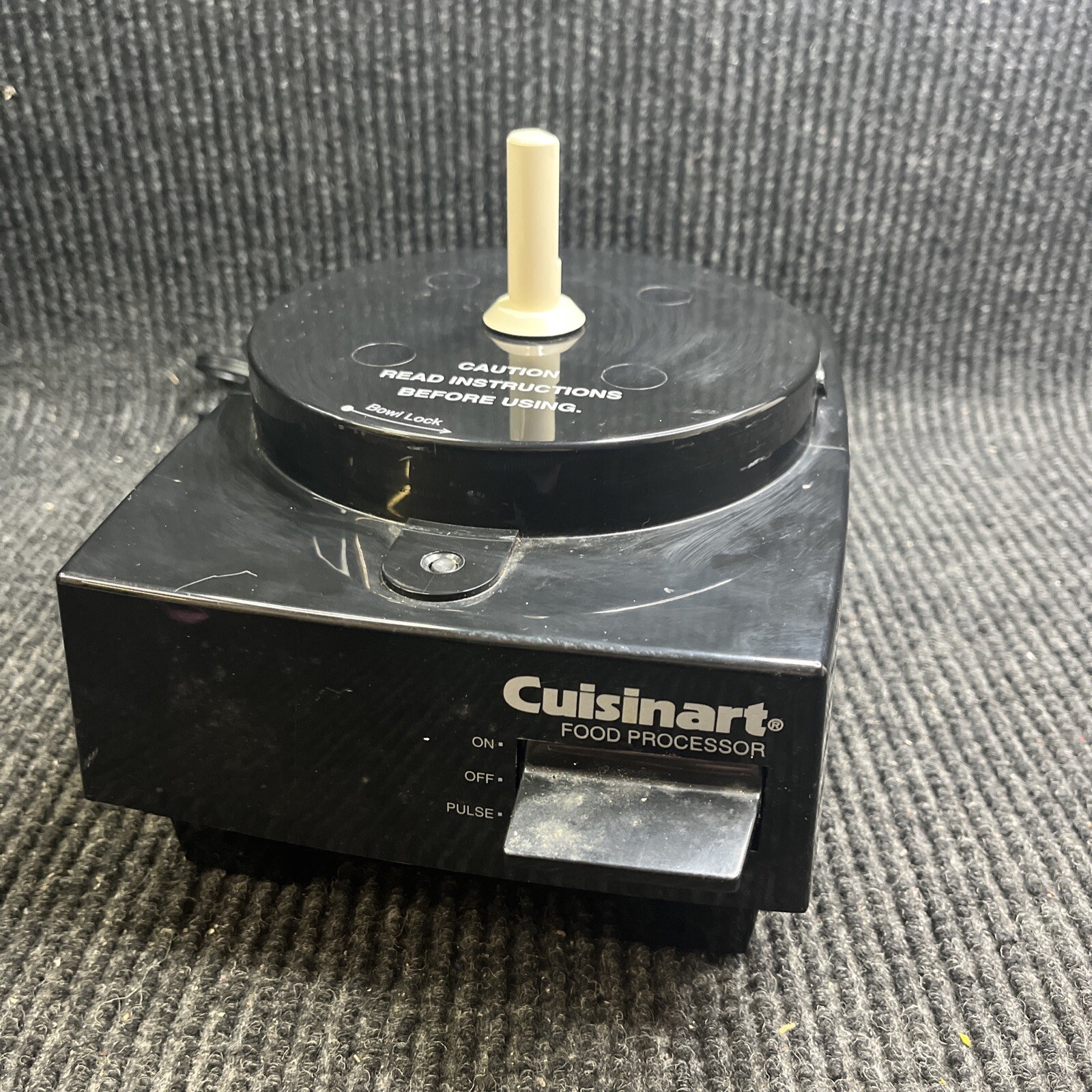 Cuisinart Classic Food Processor Black DLC-5 TX BASE / MOTOR ONLY Tested Works
