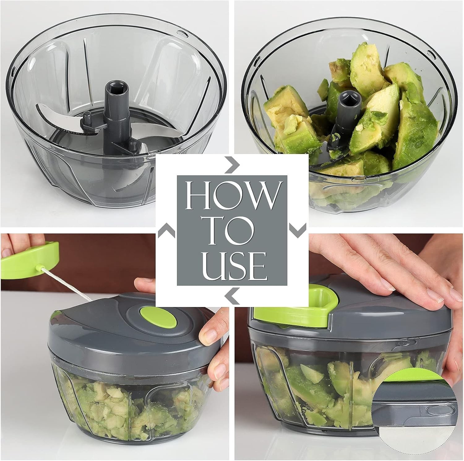 Dishwasher Safe 500ml Vegetable Chopper – Effortless Prep for Every Occasion