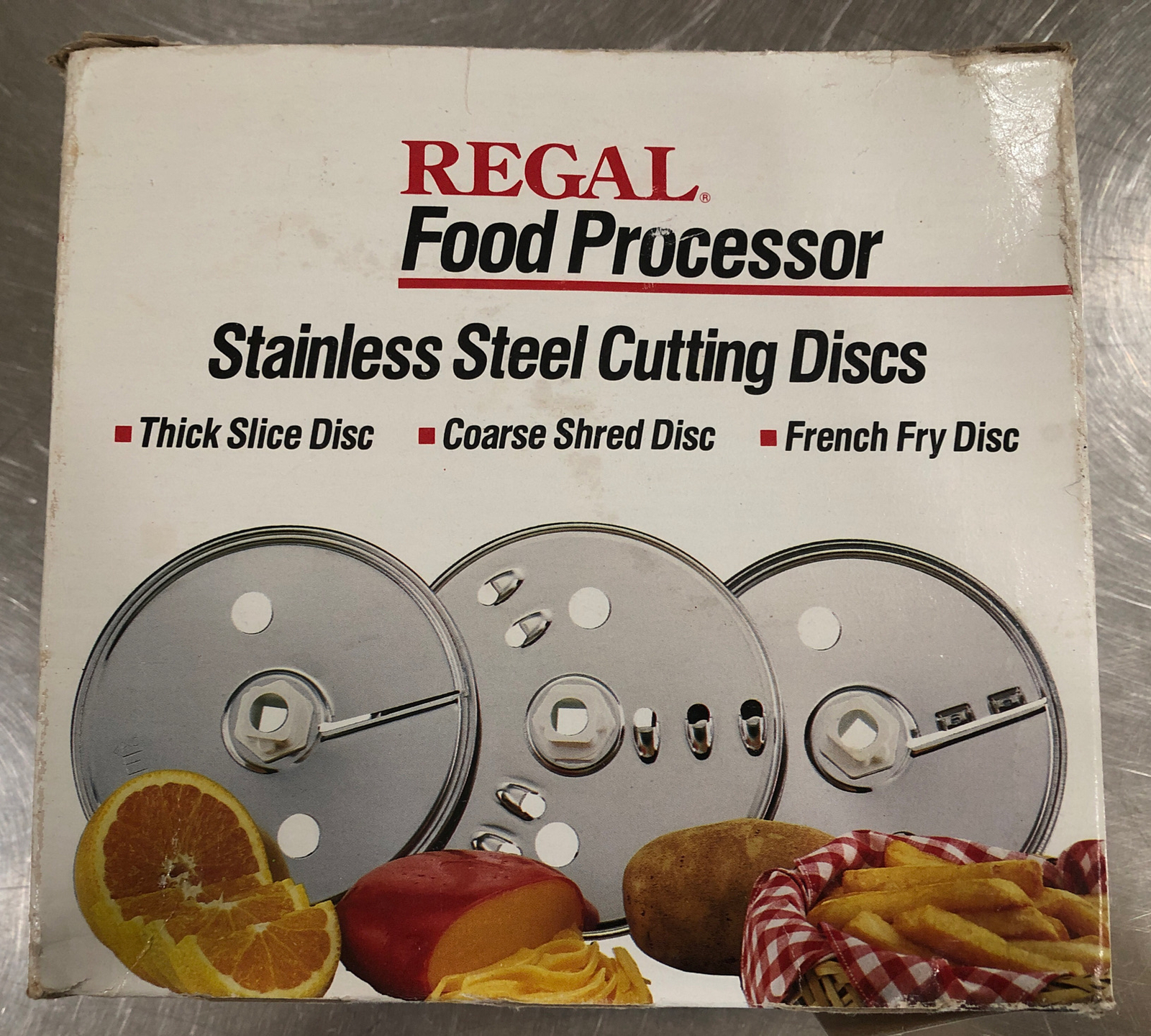 Regal Food Processor Stainless Steel Cutting Discs 3 pack