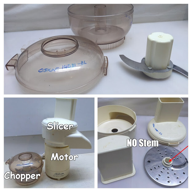 Pick a PART|Sunbeam Oskar 14081 Chopper Grater Slicer Food Processor Attachments