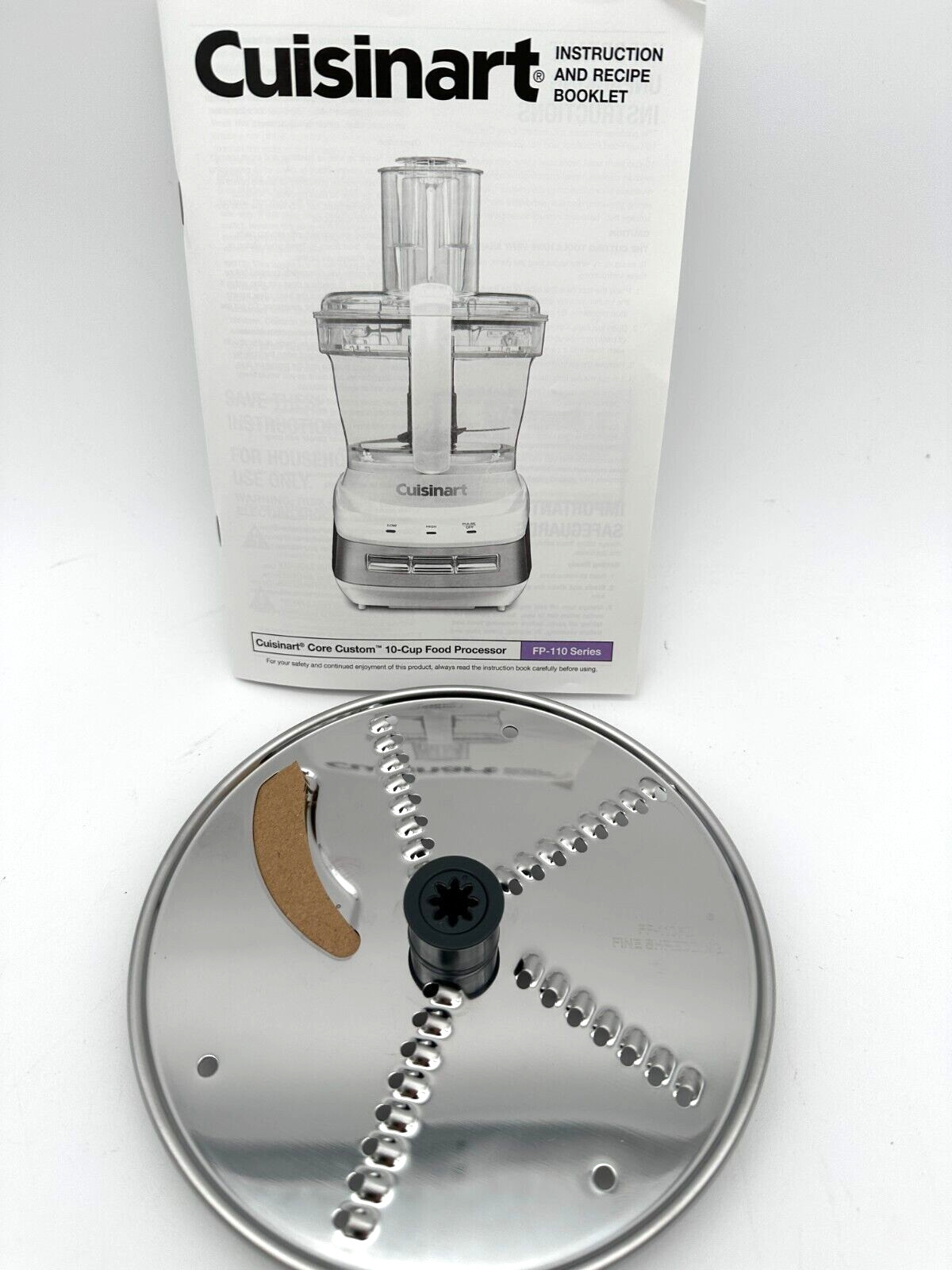 Cuisinart Core Custom 10 Cup Food Processor FP-110 Fine Shedding Blade