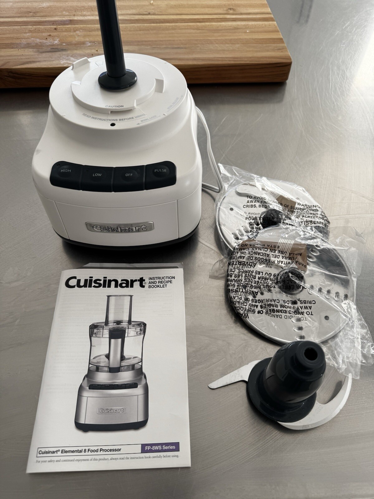 Cuisinart Elemental 8 Food Processor (FP-8WS Series) – Base / Select Access.
