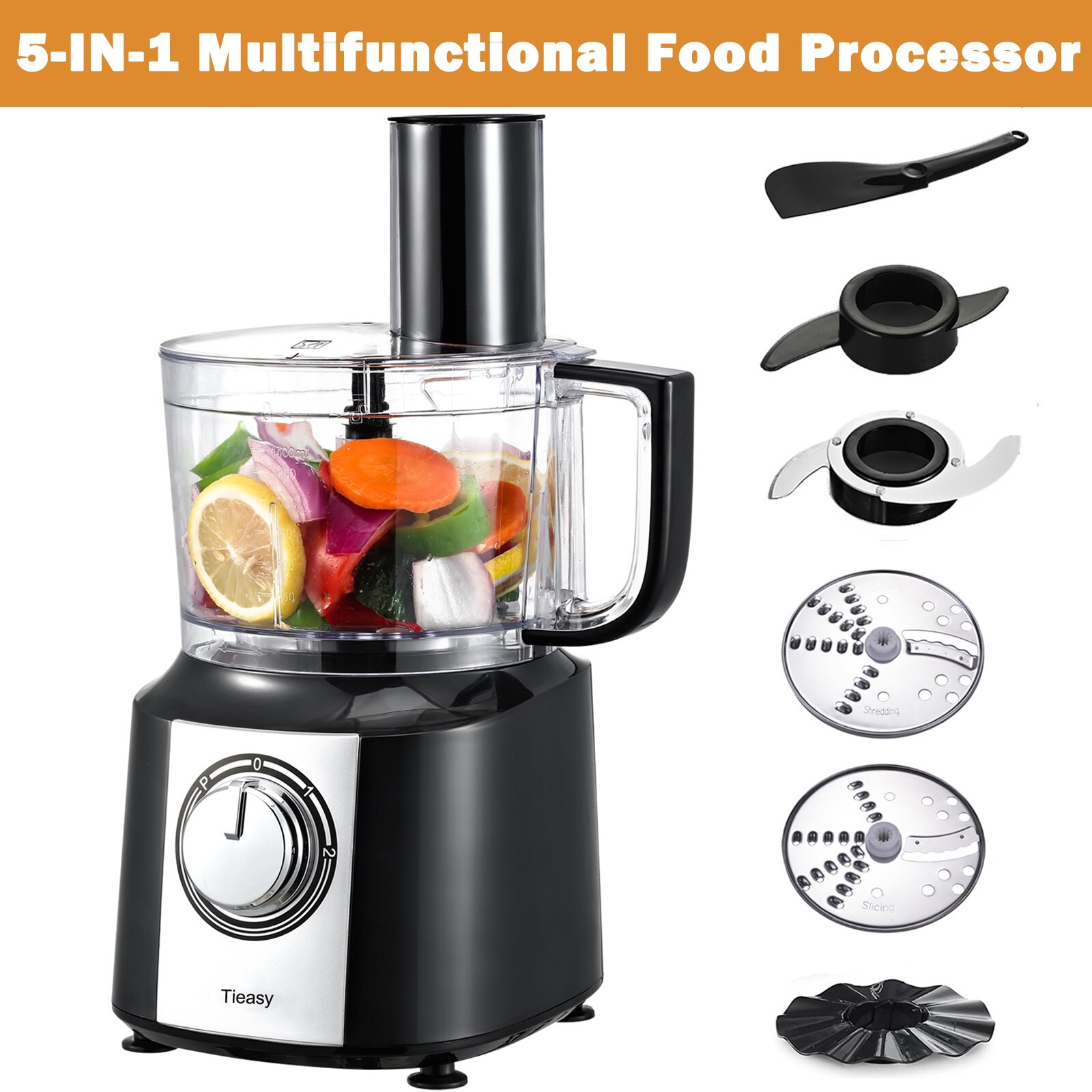 5in-1 Multifunctional Food Processor Mixer Electric Blender Juicer Jar 10 Cup55