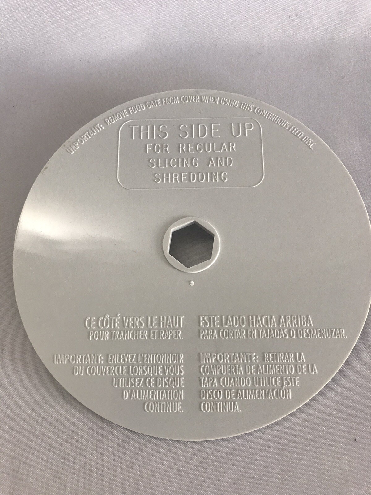 Hamilton Beach 70700 702R 704-5 Food Processor Part Feed Disc Replacement Part