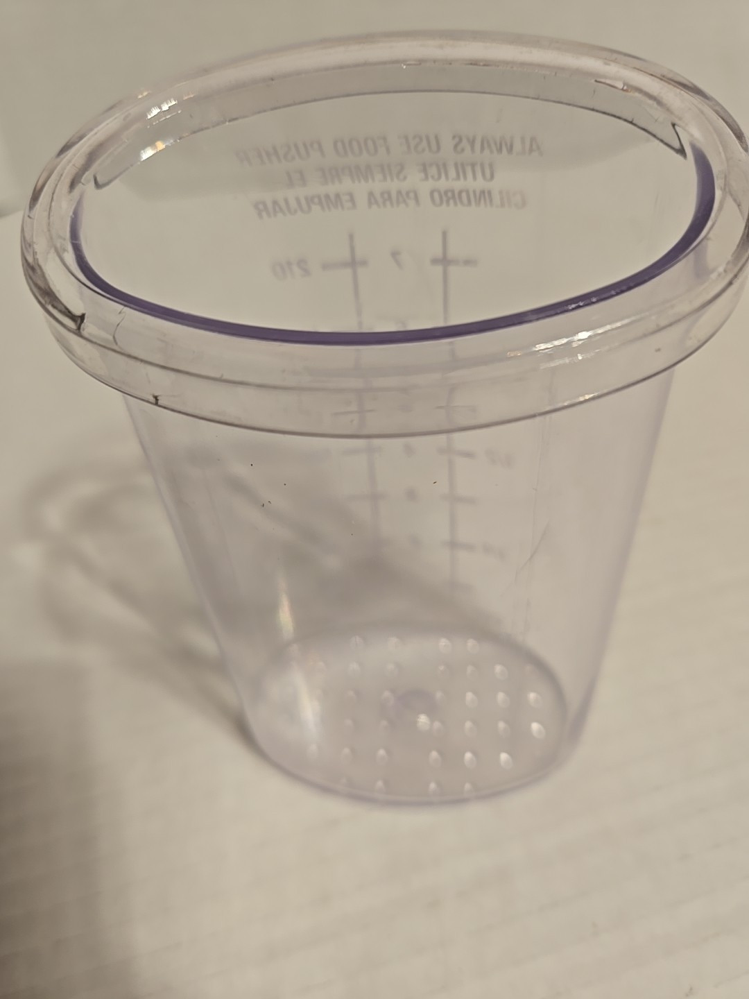 GE 4-Speed Food Processor Model 106622F Pusher Measuring Cup Part Replacement