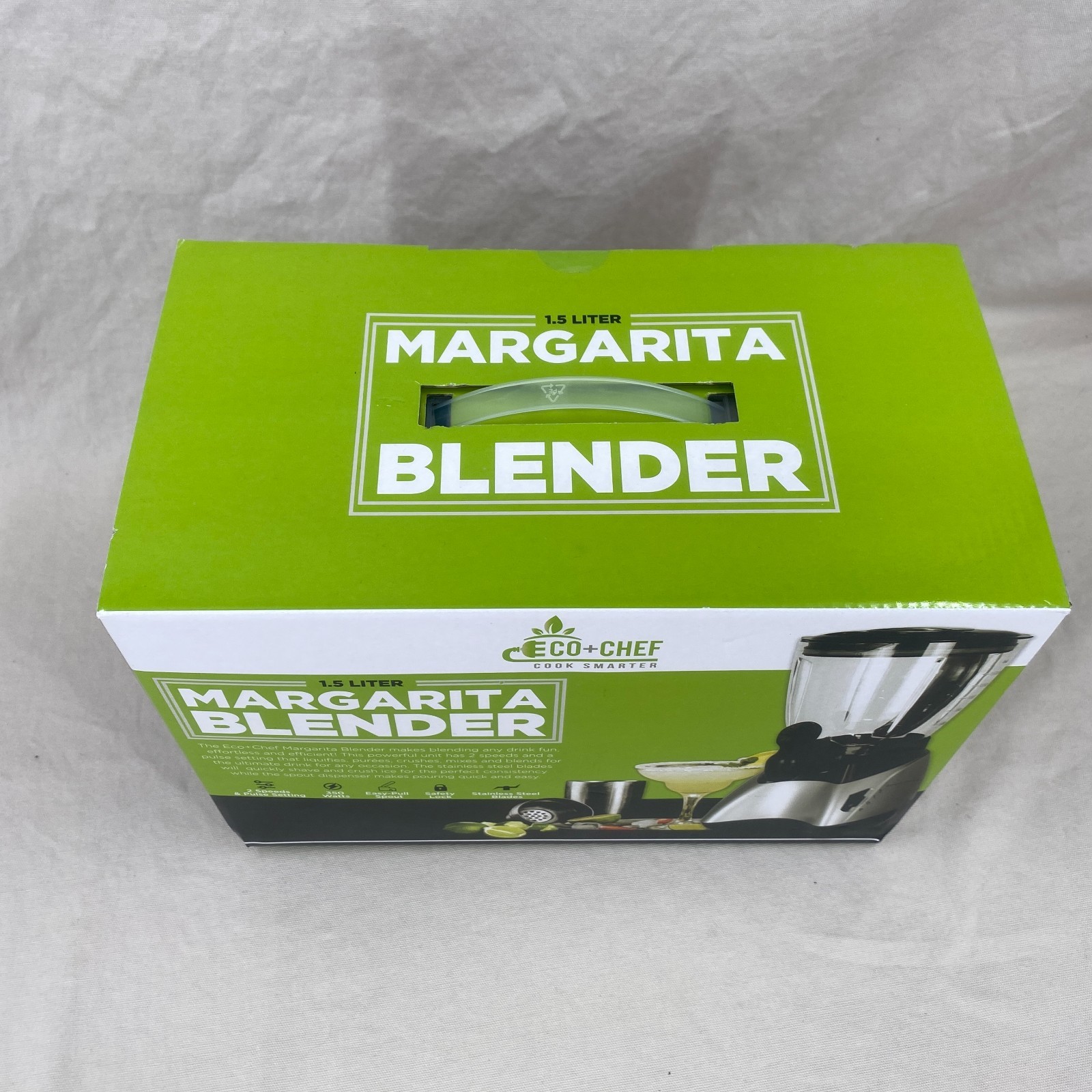 Eco+Chef 1.5L Margarita Blender 2 Speed plus Pulse 350 Watts Safety Lock NEW