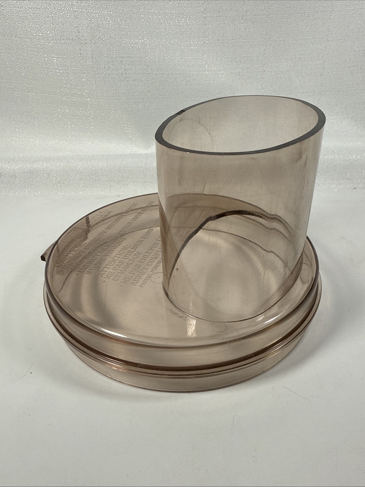 Cuisinart DLC-10E Food Processor Lid Cover Amber Replacement Part CFP-4 5 5A 9