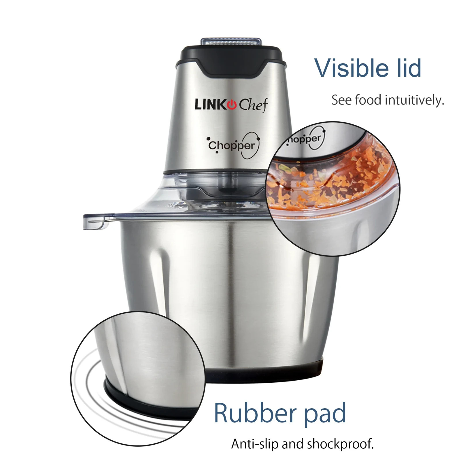 LINKChef, Mini Food Processor Chopper Electric