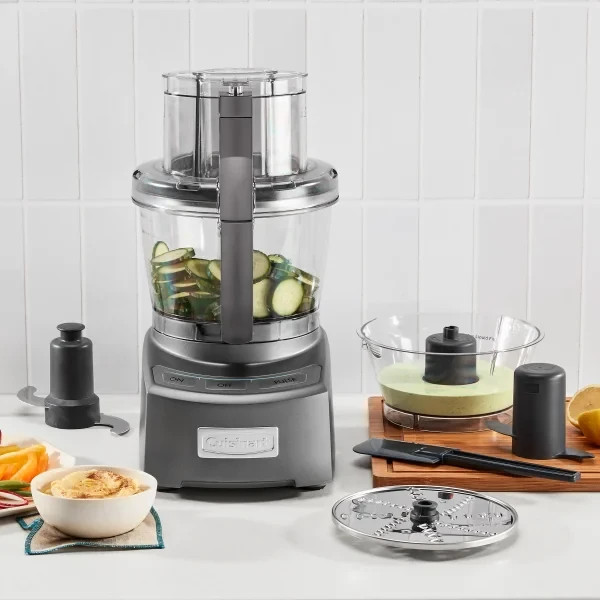 Cuisinart Elite 2.0 12‑Cup Die‑Cast Food Processor – 1000W, Large & Mini Bowls,