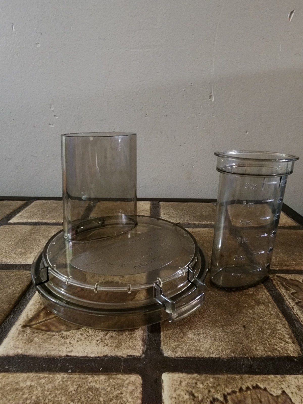 Sunbeam Mixmaster Food Processor Le Chef 14-11 Feed Tube Lid Cover and Pusher