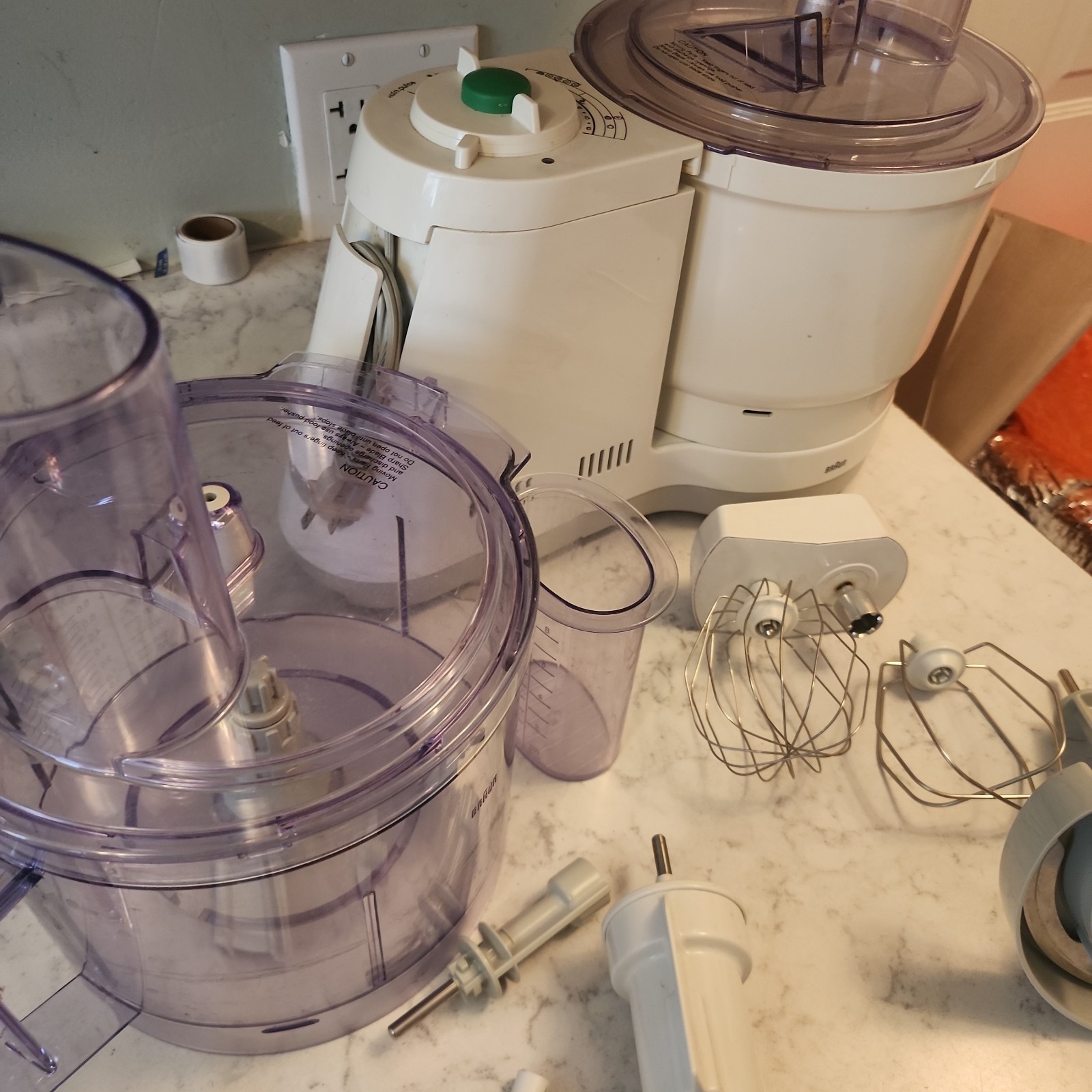 Braun Model 3210 Food Processor Preparation Center Made in Germany TESTED WORKS