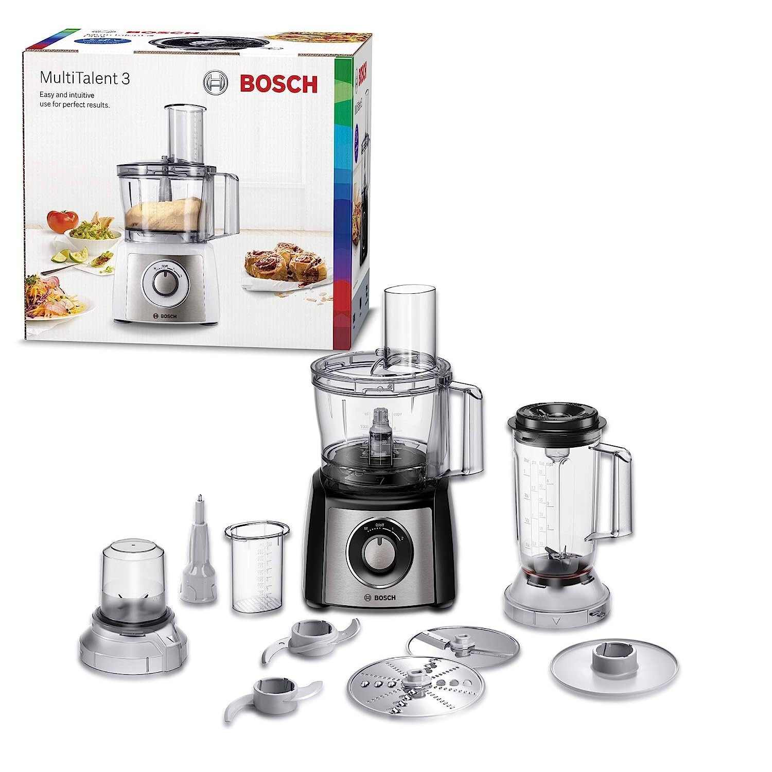 Bosch MCM3501M 800 Watts Food Processor, Black