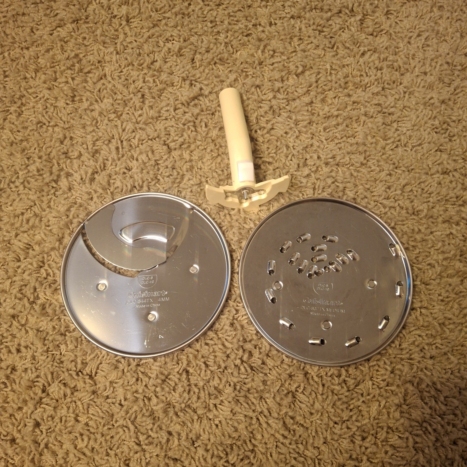 Cuisinart DLC-8 OEM Replacement Parts Discs & Stem Lot DLC-837 DLC-844 Genuine