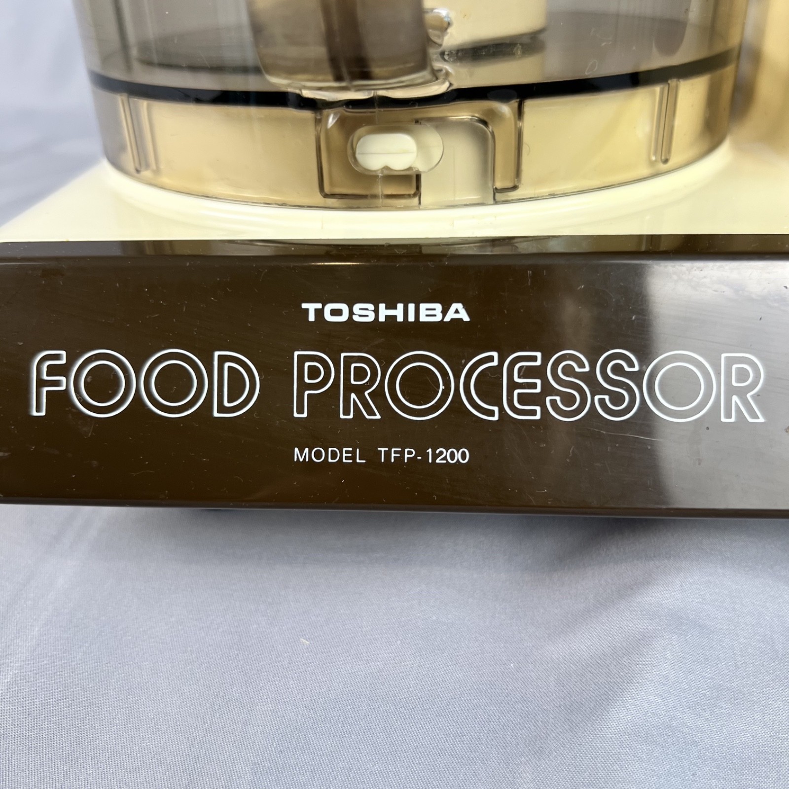 Toshiba Food Processor TFP‑1200 Japan Vintage Tested Works S Blade & Pusher
