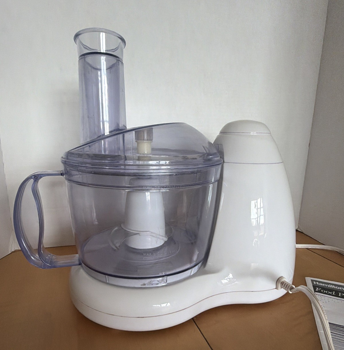 Hamilton Beach Food Processor Model 70550 White Tested Works