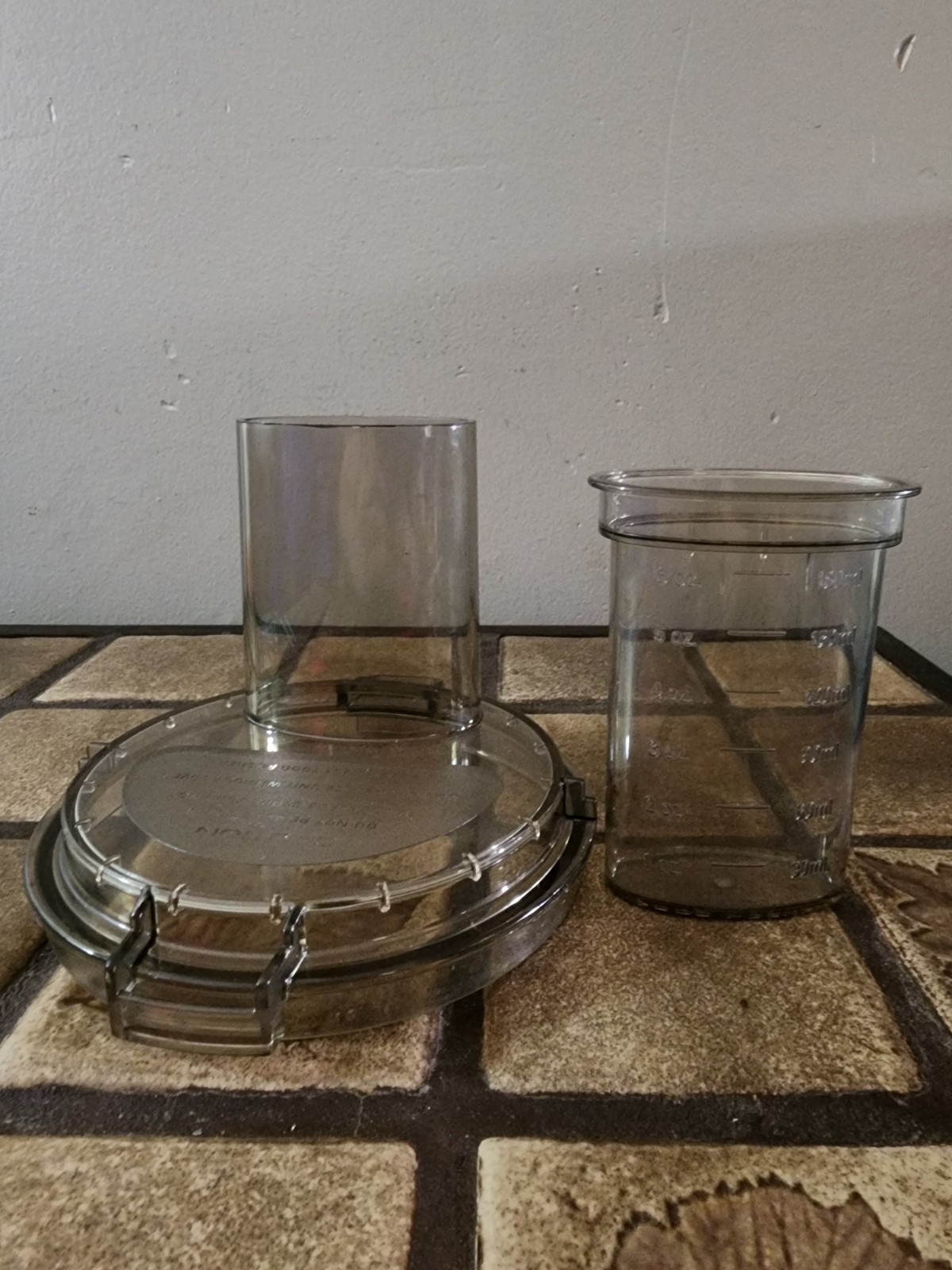 Sunbeam Mixmaster Food Processor Le Chef 14-11 Feed Tube Lid Cover and Pusher
