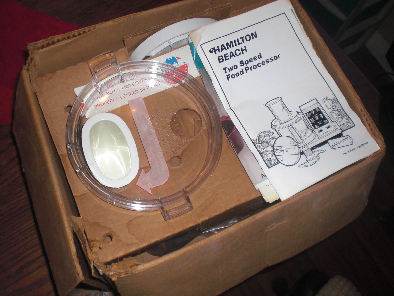 Hamilton Beach 2 Speed Food Processor Appliance Vintage Model 702AL Almond
