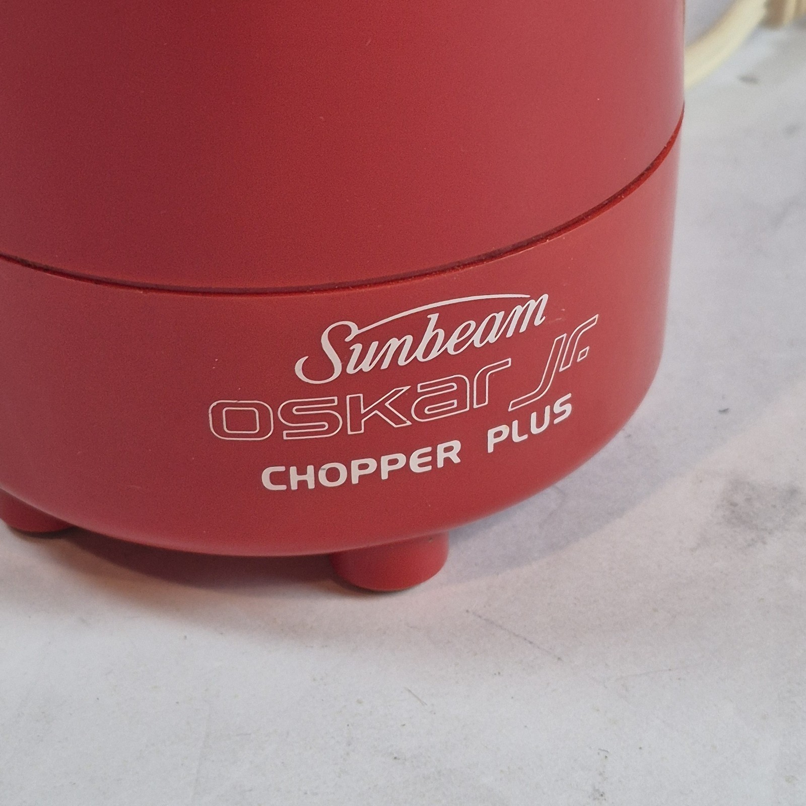 Sunbeam Oskar Jr Chopper Plus Mini Grinder Food Processor Red #14137
