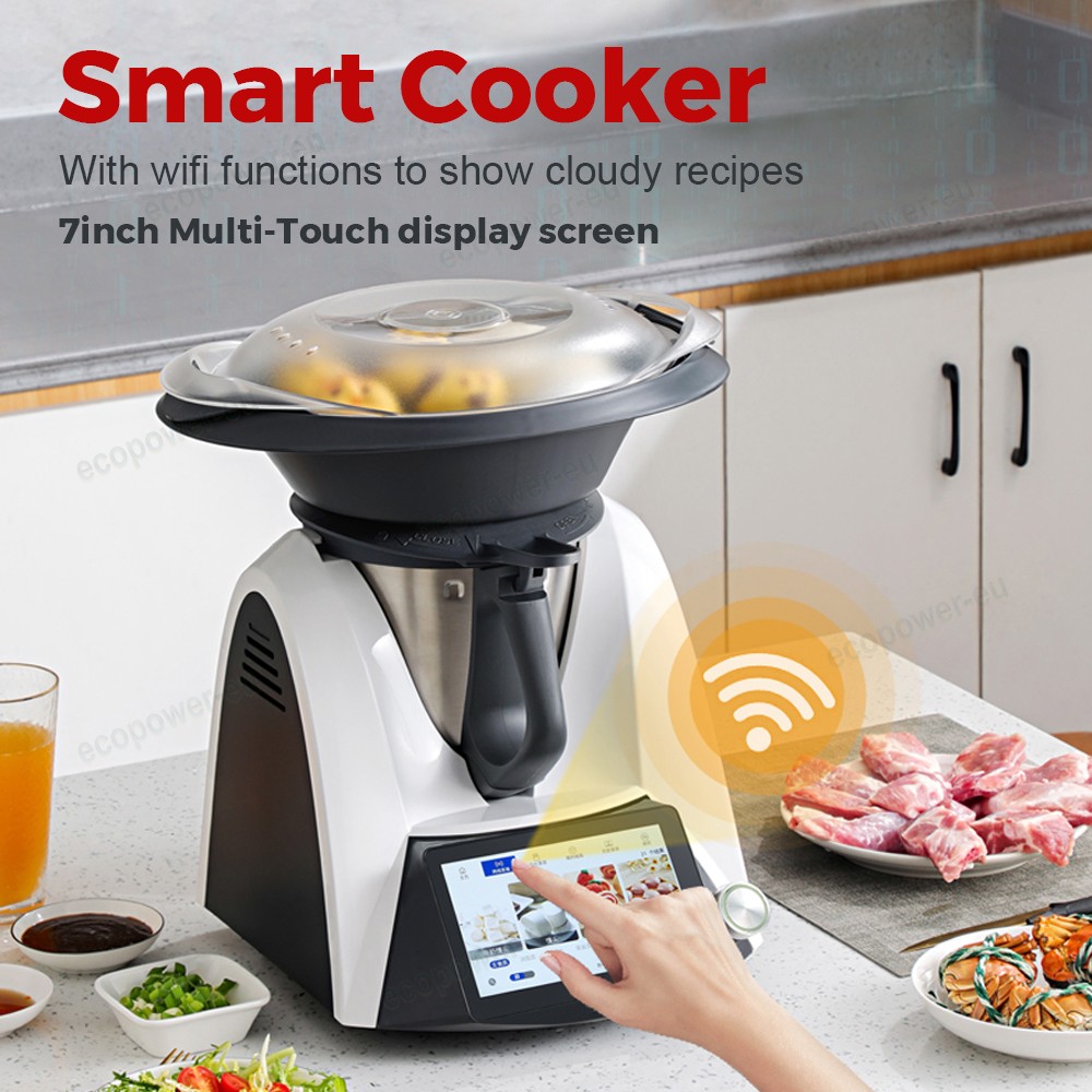 1500W Multifunction Intelligent Automatic Stir Fry Pot Kitchen Robot Cooking UK
