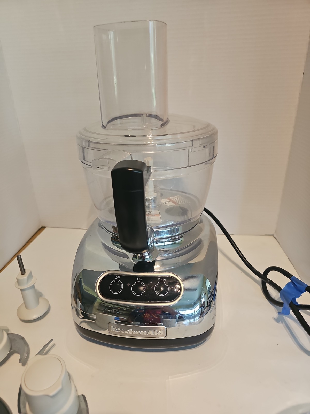 KitchenAid 9-Cup Food Processor MODEL KFP740CR0 Chrome Accessories Tested VGC