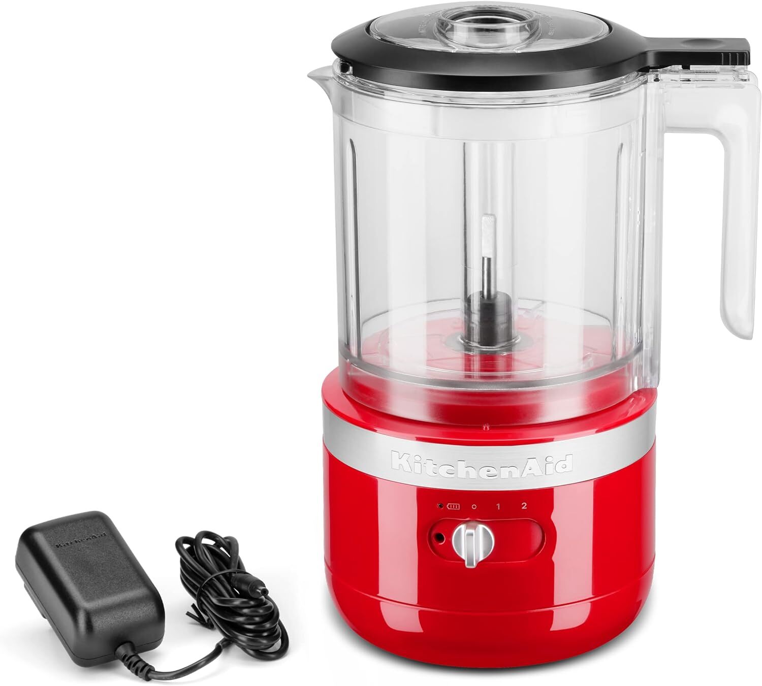 New KitchenAid 5 Cups Food Chopper Rechargeable Cordless KFCB519PA, Passion Red