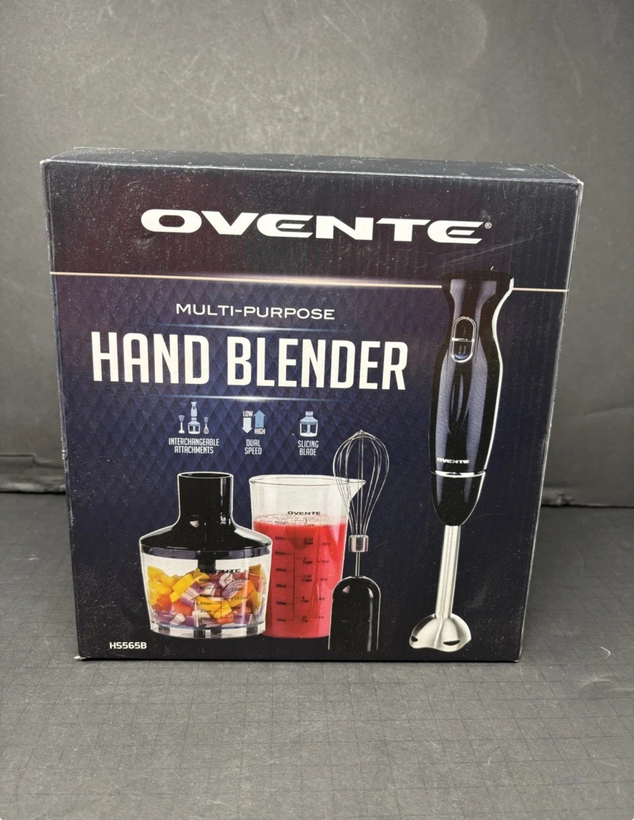 OVENTE MULTI PURPOSE HAND BLENDER NEW BLACK code H5565B