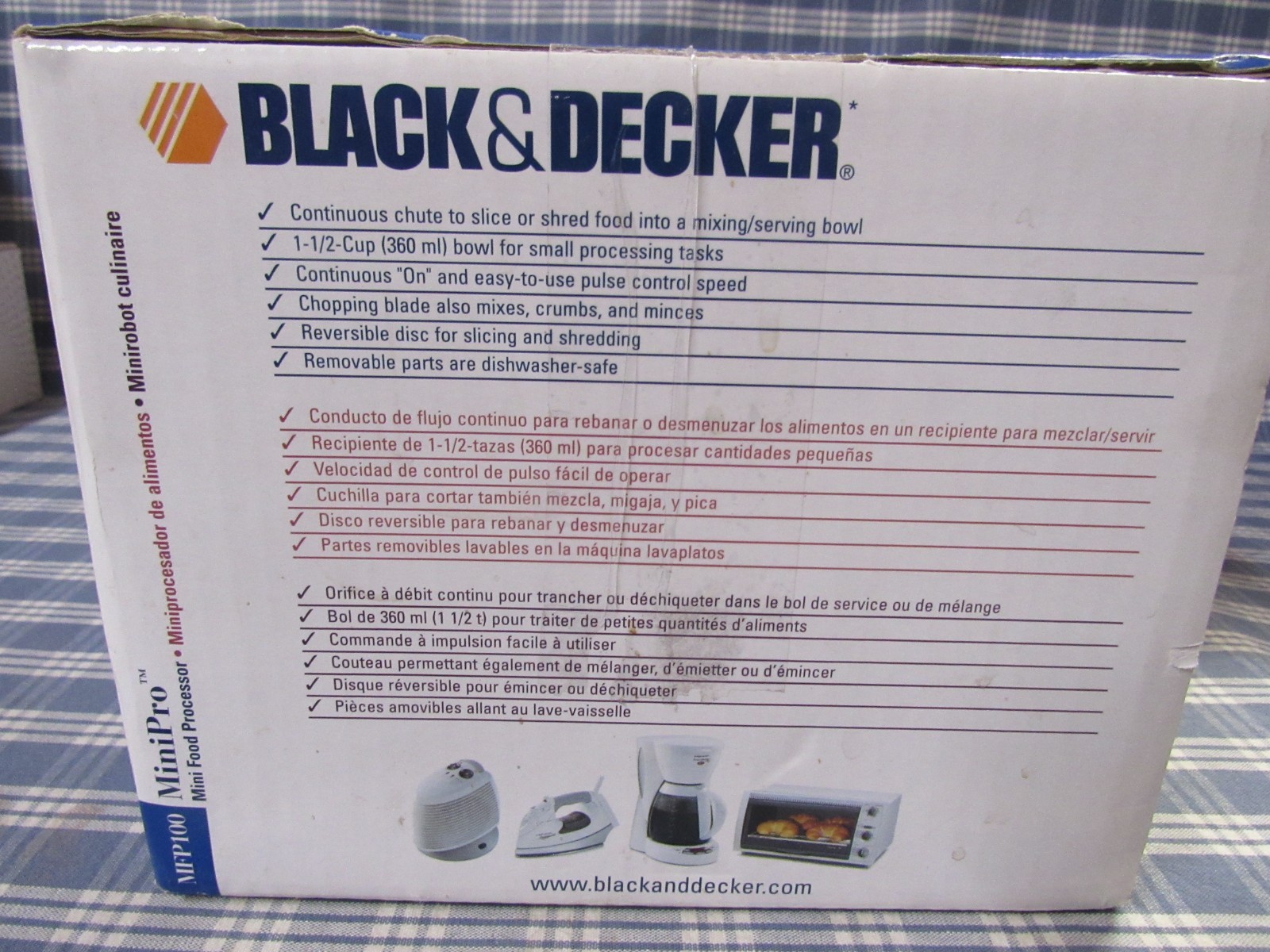 Black Decker MFP100 Mini Food Processor (Pre-Owned See Video) FAST FREE SHIPPING