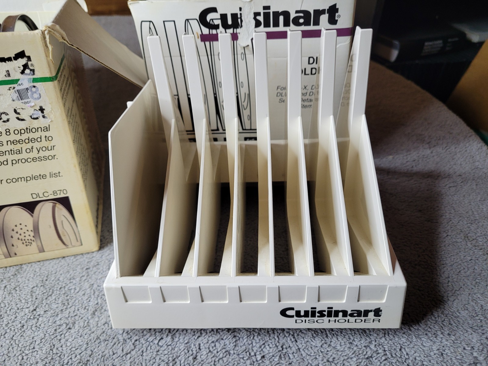 Cuisinart DLC-870 Partial 8 Disc Set Lot For DLC-8 Food Processor w/ Holder